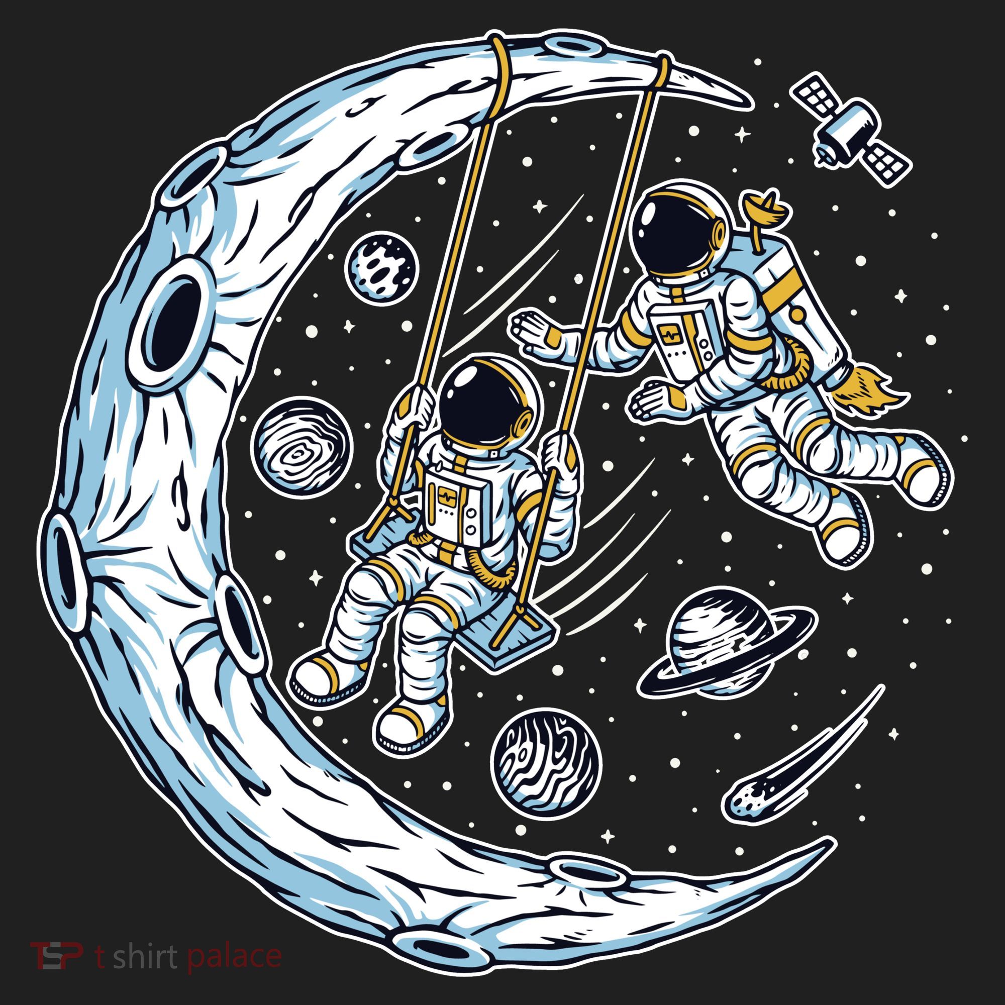 Astronauts Moon Swinging Tumbler