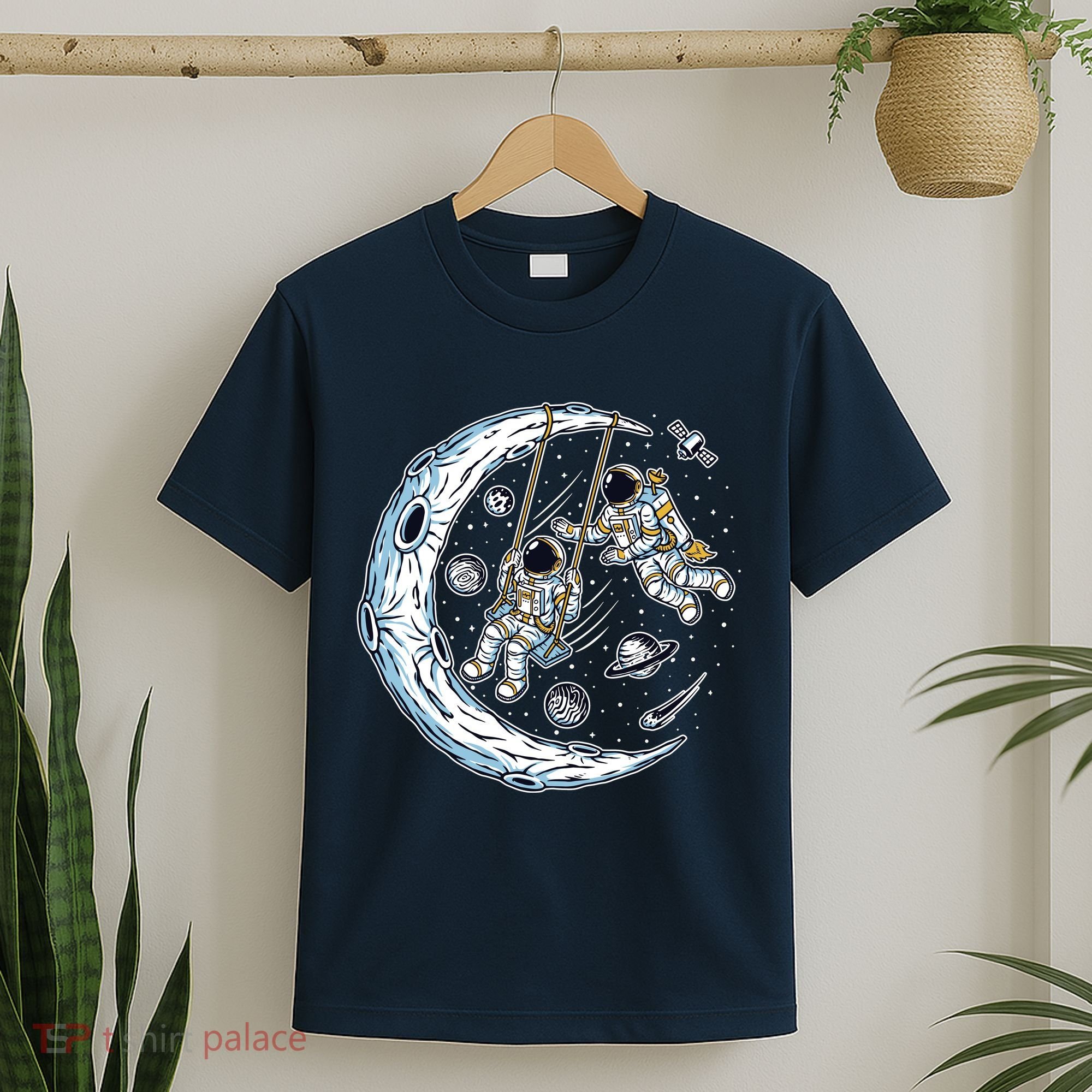 Astronauts Moon Swinging T-Shirt
