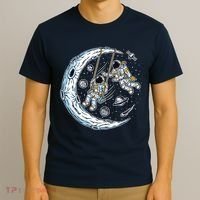 Astronauts Moon Swinging T-Shirt thumb 3