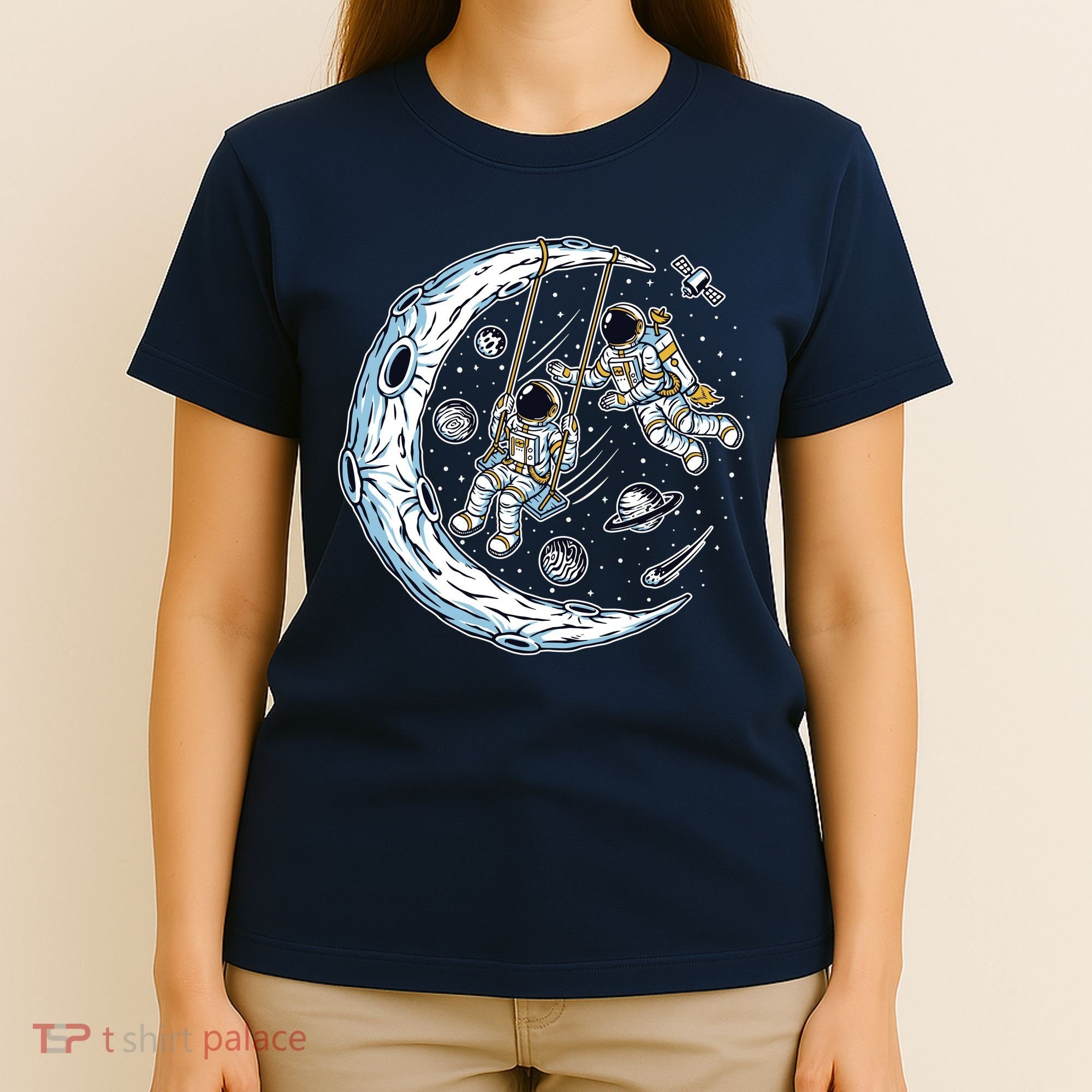 Astronauts Moon Swinging T-Shirt