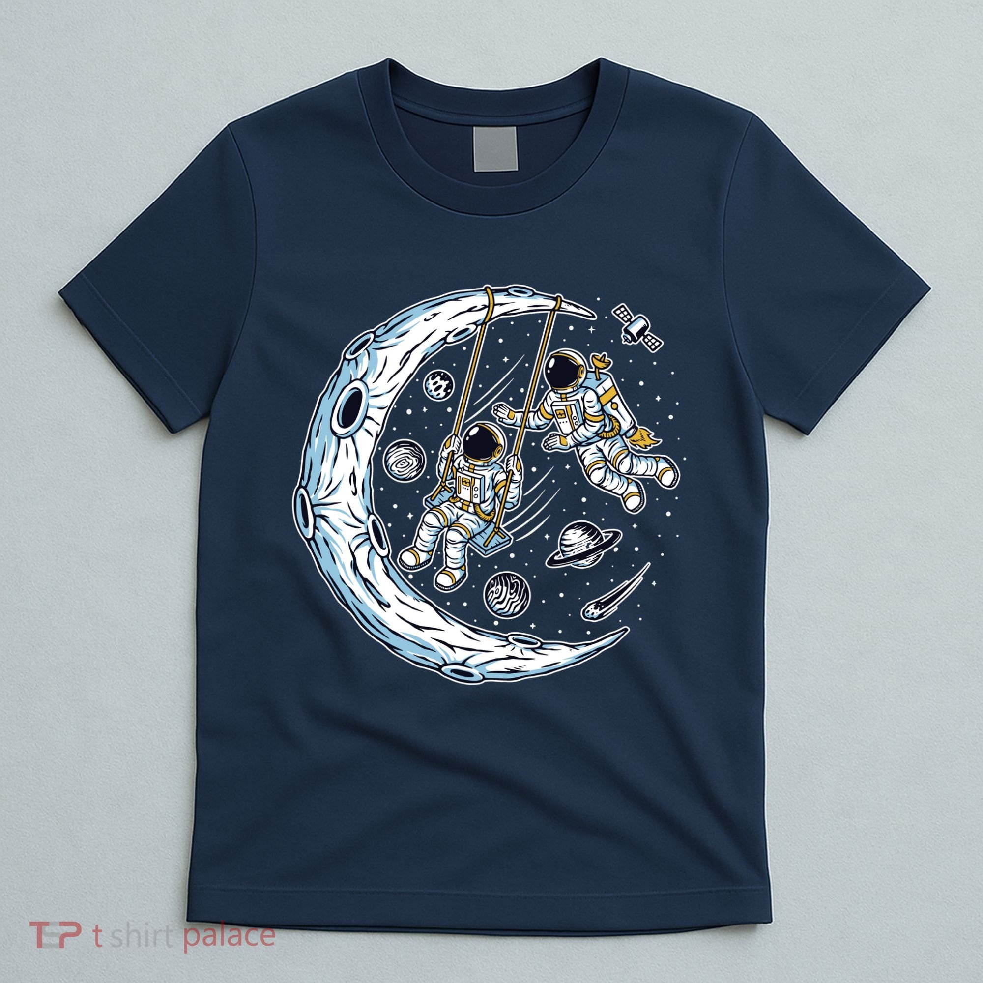 Astronauts Moon Swinging T-Shirt