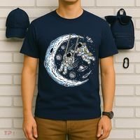 Astronauts Moon Swinging T-Shirt thumb 6