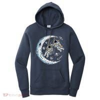 Astronauts Moon Swinging Women's Hoodie thumb 0