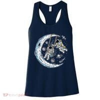 Astronauts Moon Swinging Women's Tank Top thumb 0