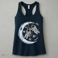 Astronauts Moon Swinging Women's Tank Top thumb 3
