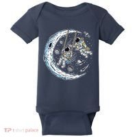 Astronauts Moon Swinging Baby Bodysuit thumb 0