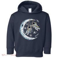 Astronauts Moon Swinging Toddler Hoodie thumb 0