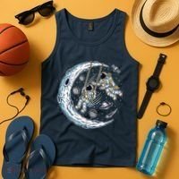 Astronauts Moon Swinging Tank Top thumb 4