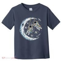 Astronauts Moon Swinging Toddler T-Shirt thumb 0