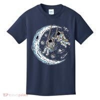 Astronauts Moon Swinging Kids T-Shirt thumb 0