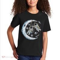 Astronauts Moon Swinging Kids T-Shirt thumb 2