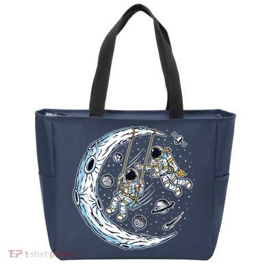 Astronauts Moon Swinging Tote Bag