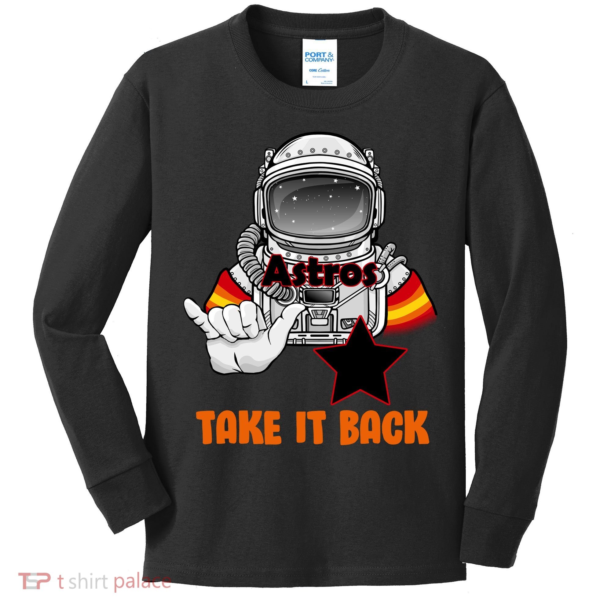 Astros Take It Back Kids Long Sleeve Shirt