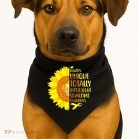 Autism Sunflower Unique Totally Intelligent Mysterious USA-Made Doggie Bandana thumb 1