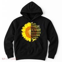 Autism Sunflower Unique Totally Intelligent Mysterious Hoodie thumb 0
