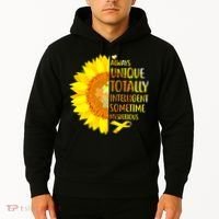 Autism Sunflower Unique Totally Intelligent Mysterious Hoodie thumb 2