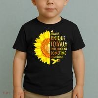 Autism Sunflower Unique Totally Intelligent Mysterious Toddler T-Shirt thumb 2
