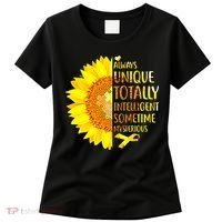 Autism Sunflower Unique Totally Intelligent Mysterious Women's T-Shirt thumb 0
