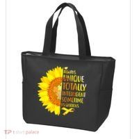 Autism Sunflower Unique Totally Intelligent Mysterious Tote Bag thumb 3