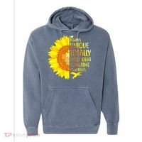 Autism Sunflower Unique Totally Intelligent Mysterious Comfort Colors Garment-Dyed Hooded Sweatshirt thumb 0