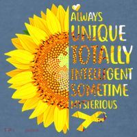 Autism Sunflower Unique Totally Intelligent Mysterious Comfort Colors Garment-Dyed Hooded Sweatshirt thumb 2