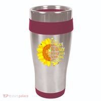Autism Sunflower Unique Totally Intelligent Mysterious 16oz Travel Tumbler thumb 0