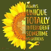 Autism Sunflower Unique Totally Intelligent Mysterious The Baniff Cuffed Pom Beanie thumb 2