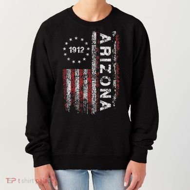 Arizona State Us Flag Vintage Women's Sweatshirt