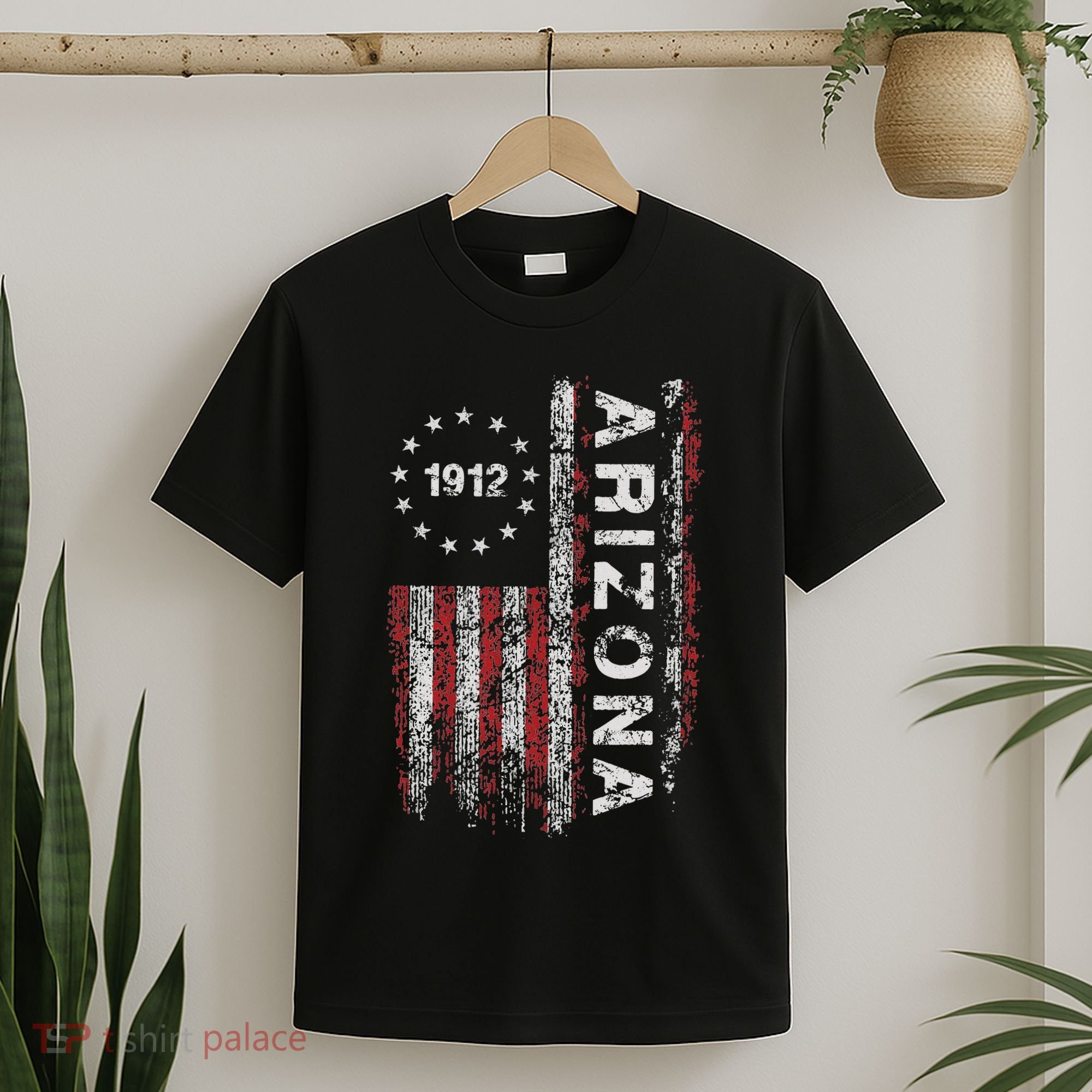 Arizona State Us Flag Vintage T-Shirt