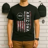 Arizona State Us Flag Vintage T-Shirt thumb 6