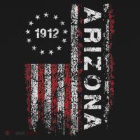 Arizona State Us Flag Vintage T-Shirt thumb 7