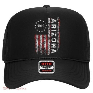 Arizona State Us Flag Vintage Hat