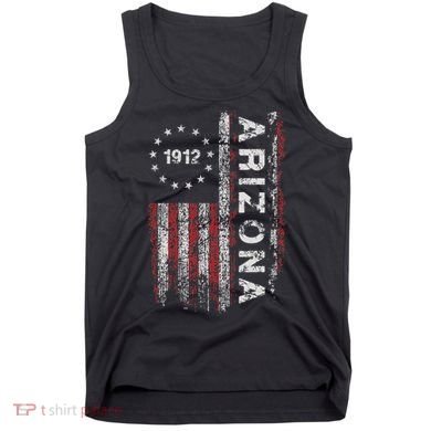 Arizona State Us Flag Vintage Tank Top