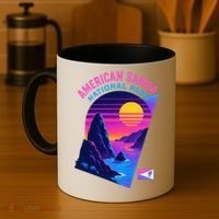 American Samoa Vaporwave Retro Sunset National Park Coffee Mug thumb 4