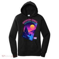 American Samoa Vaporwave Retro Sunset National Park Women's Hoodie thumb 0
