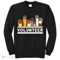 Animal Shelter Volunteer For Dog Rescue Supporter Tall Sweatshirt thumb 0