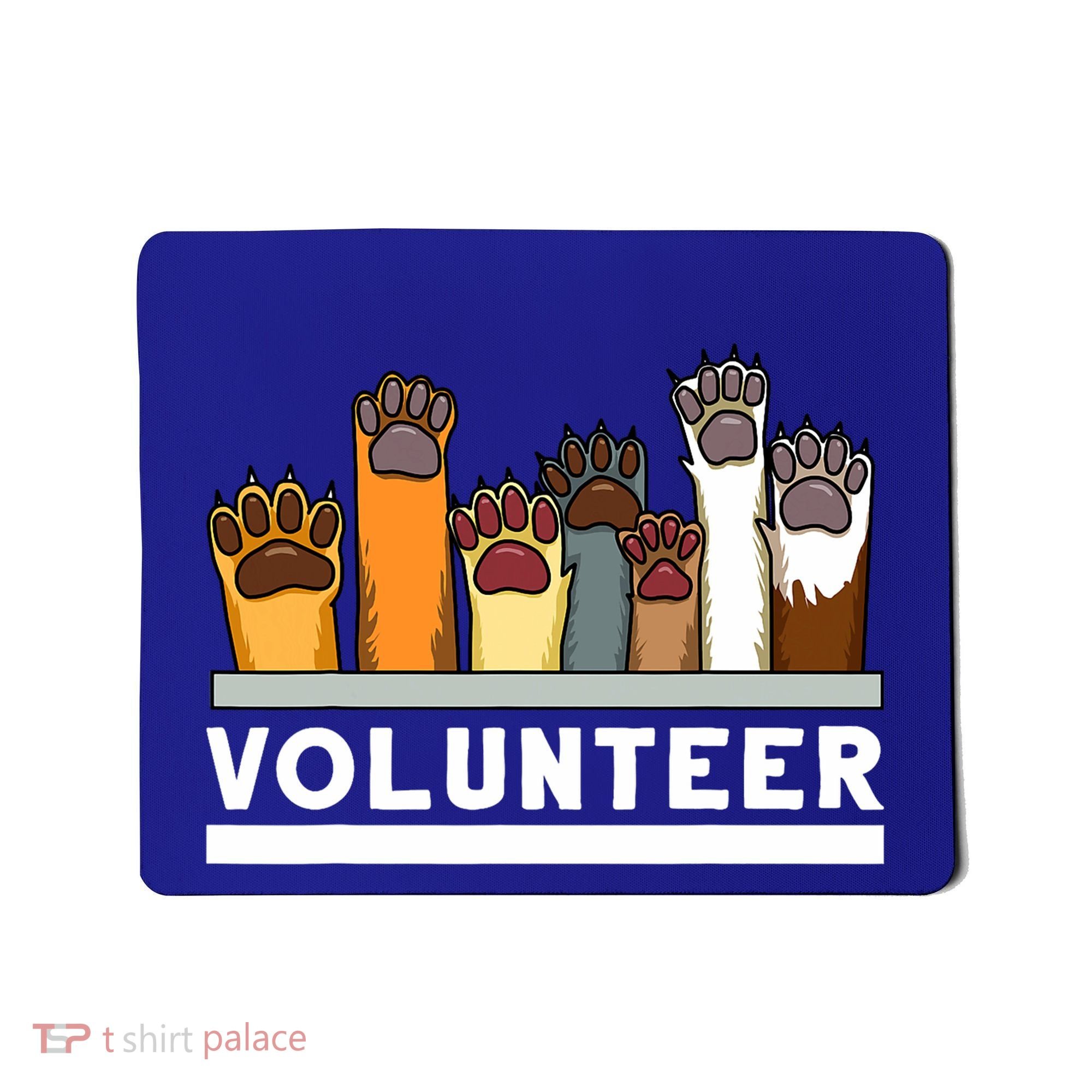 Animal Shelter Volunteer For Dog Rescue Supporter Mousepad