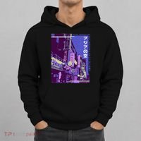 Aesthetic Style Vaporwave Japan 80s 90s Tokyo Osaka street Hoodie thumb 0