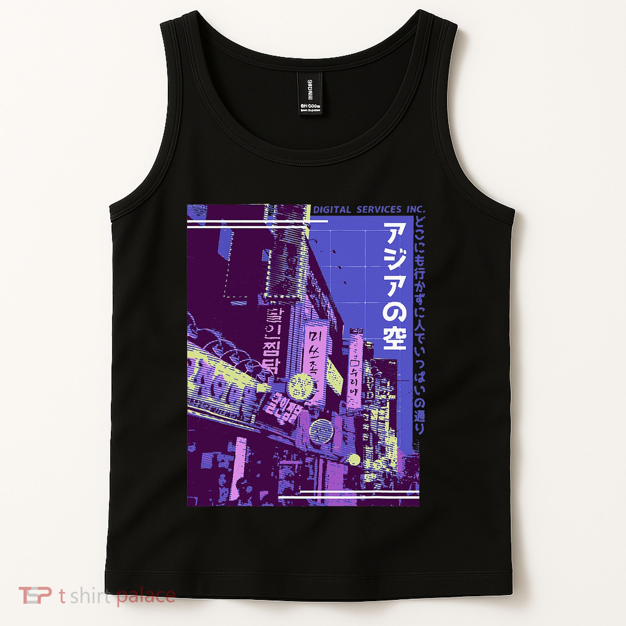 Aesthetic Style Vaporwave Japan 80s 90s Tokyo Osaka street Tank Top