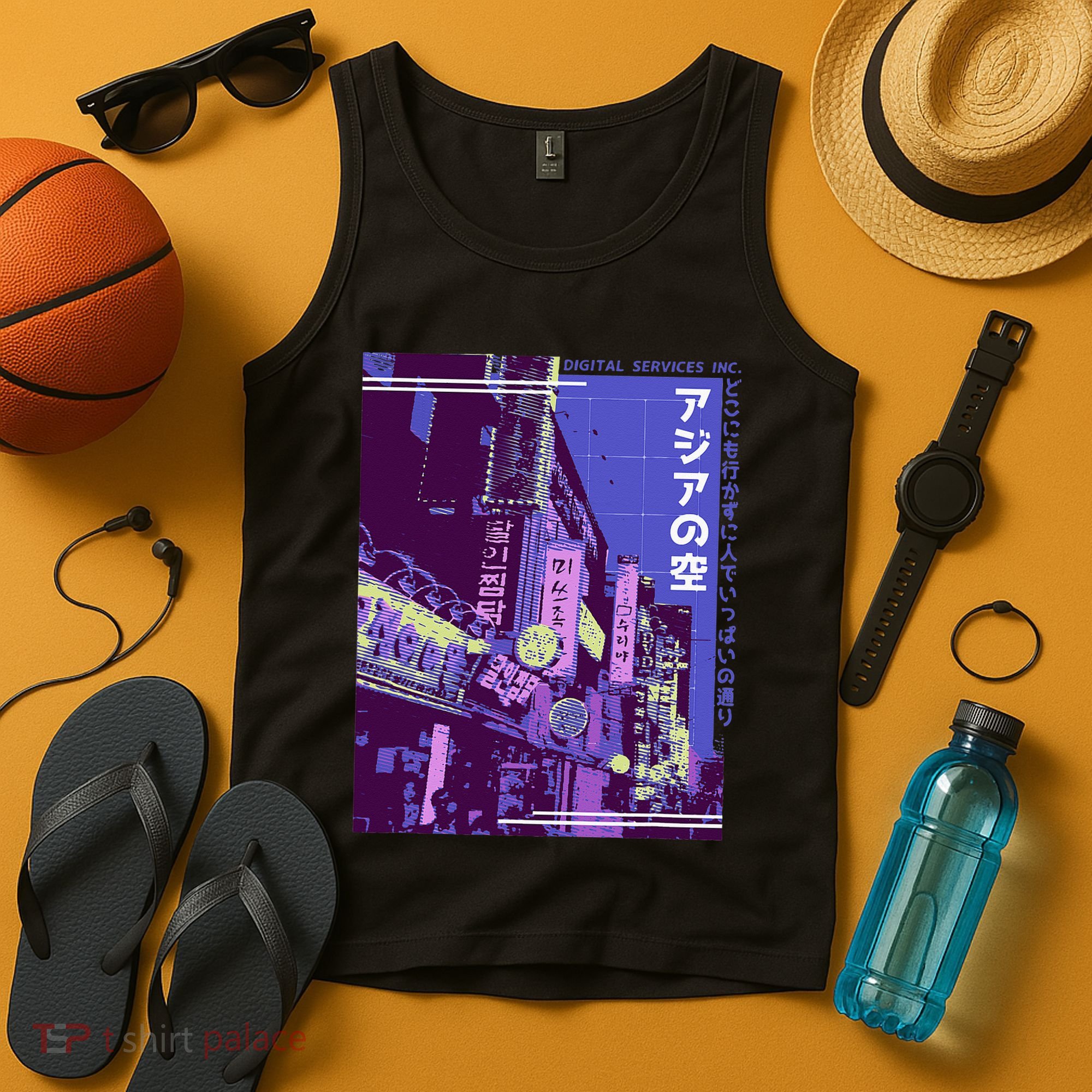 Aesthetic Style Vaporwave Japan 80s 90s Tokyo Osaka street Tank Top