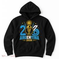 Argentina Soccer World 2026 Championship Celebration Hoodie thumb 0