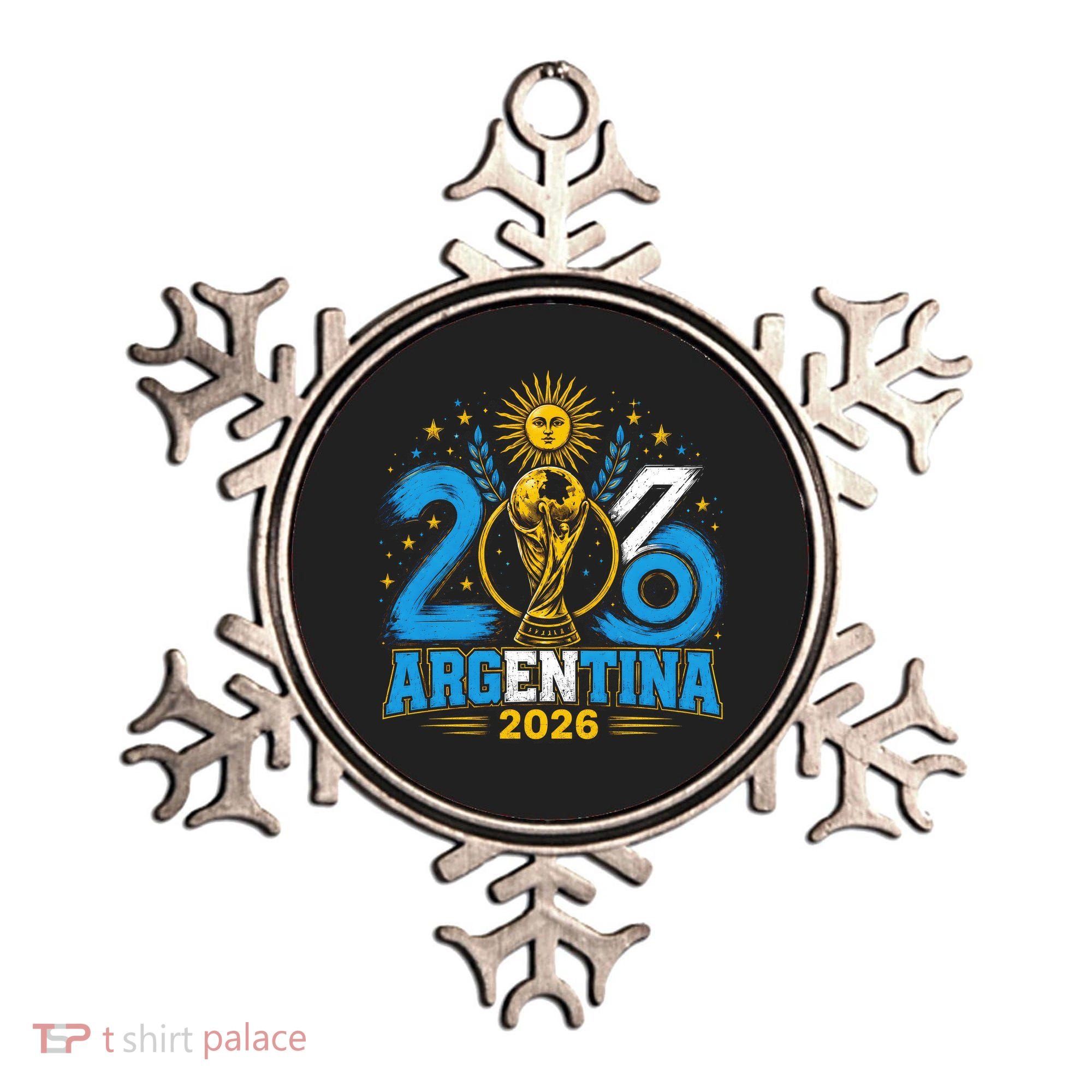 Argentina Soccer World 2026 Championship Celebration Ornament