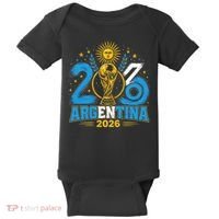 Argentina Soccer World 2026 Championship Celebration Baby Bodysuit thumb 0