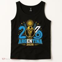 Argentina Soccer World 2026 Championship Celebration Tank Top thumb 2