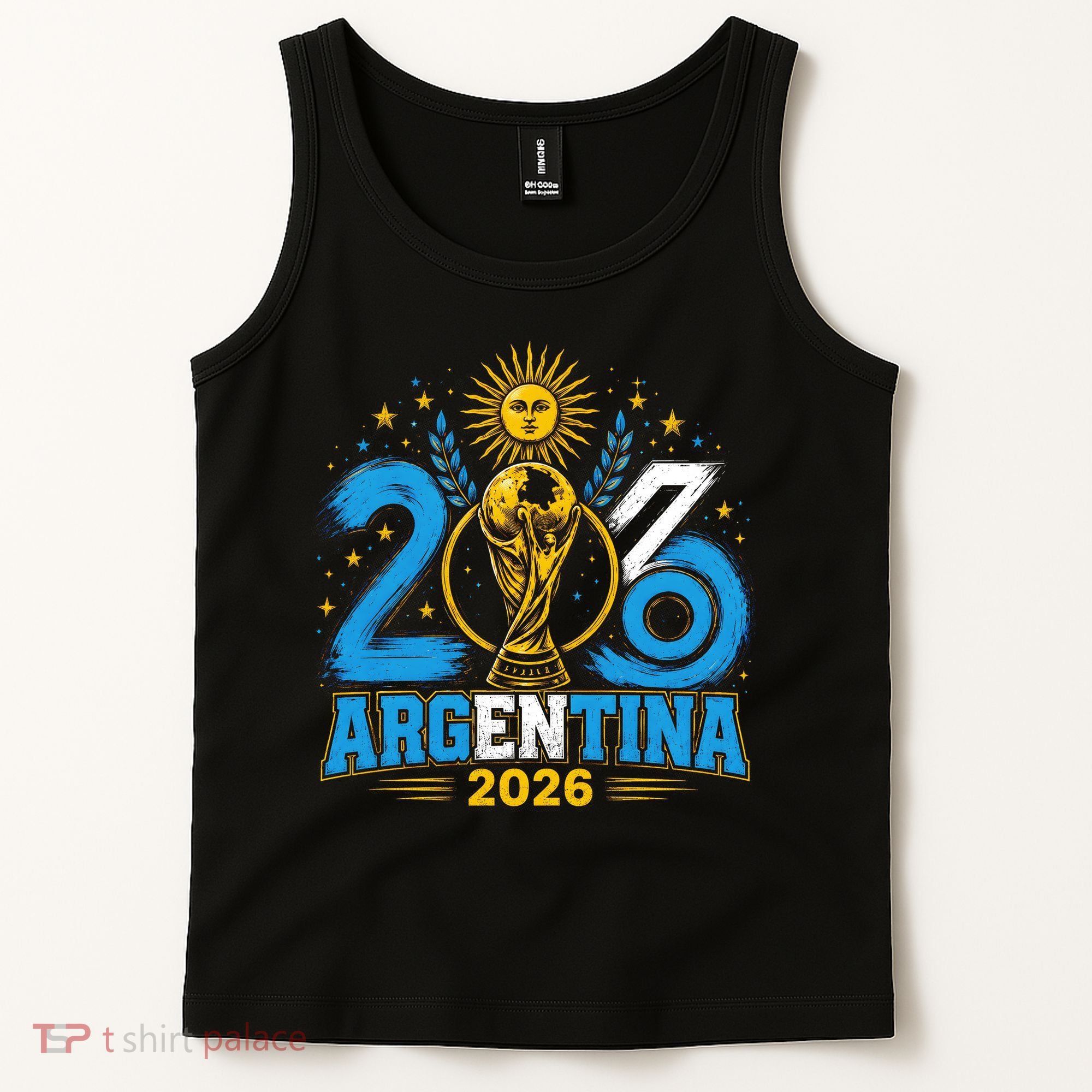 Argentina Soccer World 2026 Championship Celebration Tank Top