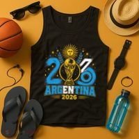 Argentina Soccer World 2026 Championship Celebration Tank Top thumb 4