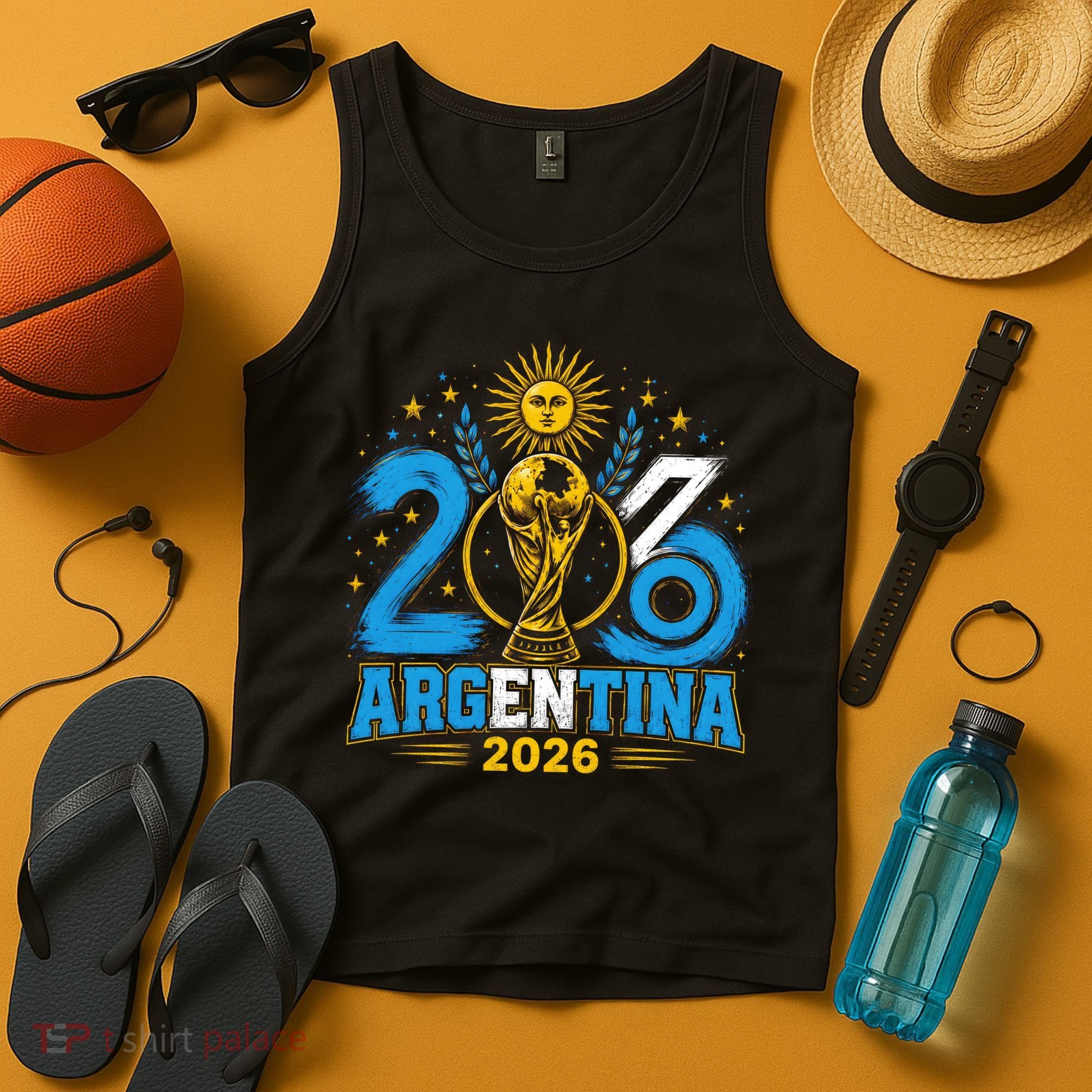 Argentina Soccer World 2026 Championship Celebration Tank Top