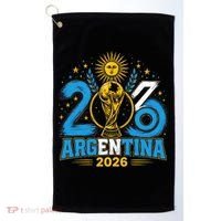 Argentina Soccer World 2026 Championship Celebration Golf Towel thumb 0