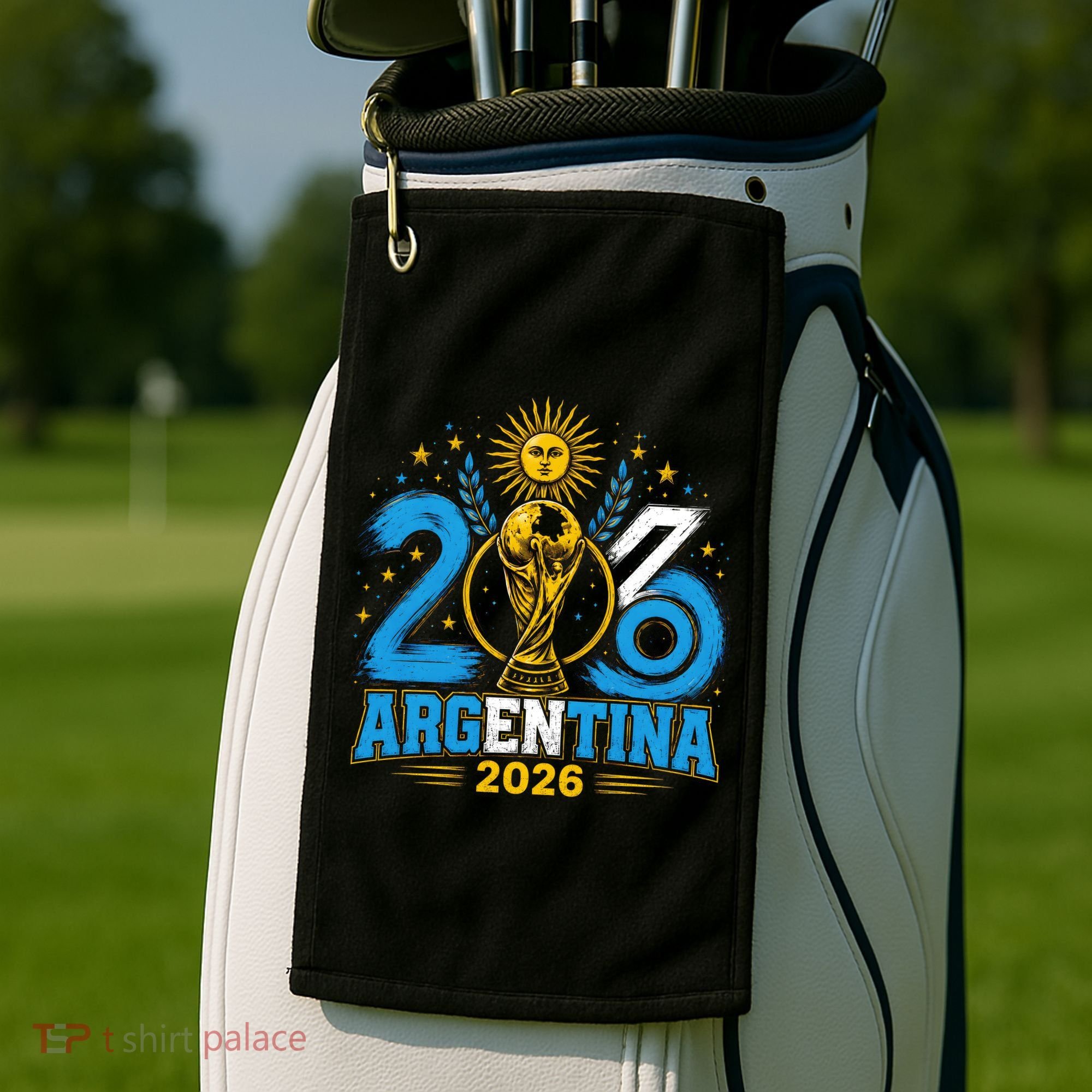 Argentina Soccer World 2026 Championship Celebration Golf Towel