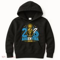 Argentina Soccer World 2026 Championship Celebration Kids Hoodie thumb 0